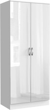 White High Gloss 2 Door Slim