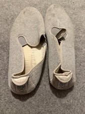 Grey flossy style pumps size 8