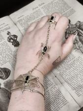 Rare Vintage 70s/80s Spider “Slave” Bracelet and Ring