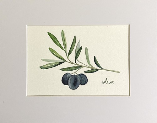 Original watercolour black - original,