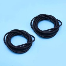 2x 10ft Universal Vacuum Air Silicone Hose Line Tube 3mm Thickness BLACK New