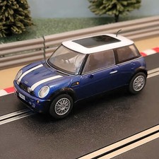 Scalextric 1:32 Car - C2538 Italian Job - Blue BMW Mini Cooper *LIGHTS* #MW