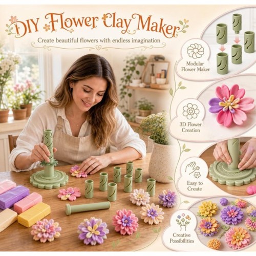 Modular clay bloom maker 3d - modular, maker,