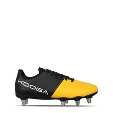 KooGa Power Soft Ground Rugby Boots Men’s Black/Yellow Size UK 12 (RefH26)