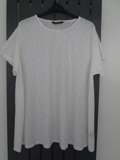 YOURS CLOTHING WOMENS PLUS SIZE WHITE TUNIC TOP UK 26-28 - UNWORN