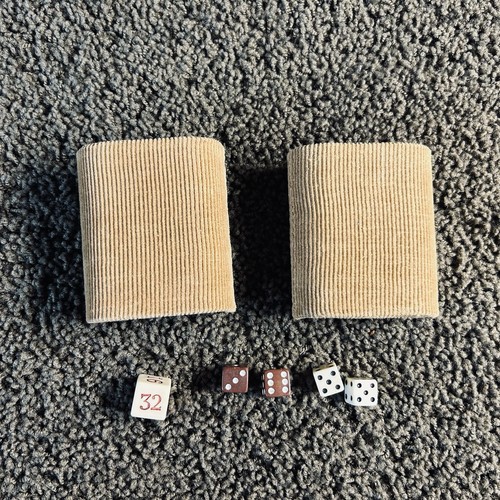 Vtg backgammon dice cups - vtg,