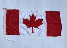 Canada Canadian Flag Hand Made Ensign Of Liverpool Naval Boat 70 cm Vintage