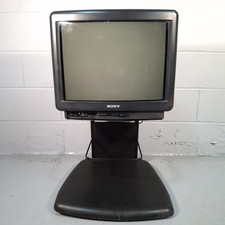 Sony Trinitron KV-X2162U Gaming Retro 21” TV & Stand Prop VTG Rare Spares Repair