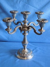 SILVER PLATE CANDELABRA