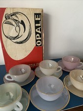 6 Vintage Arcopal Opale