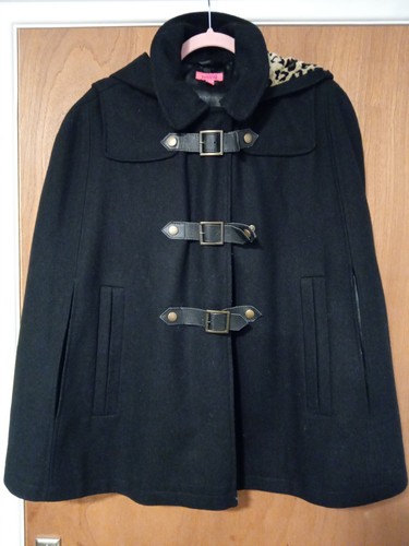 Monsoon fusion black cape size - cape,