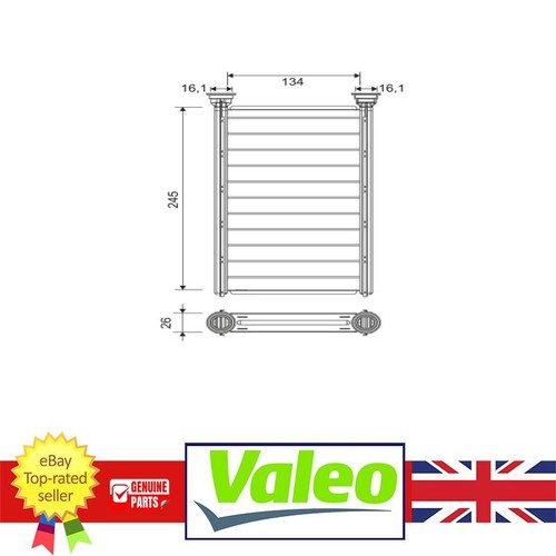 Heater matrix for - heater, amg