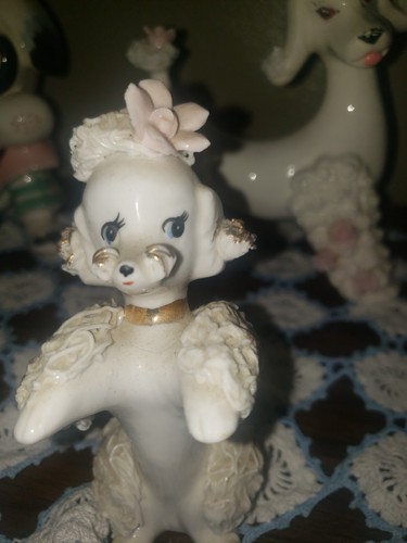Vintage white spaghetti poodle - vintage,