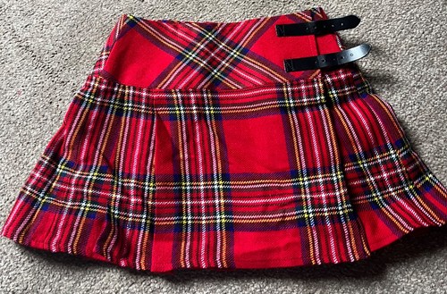 Short red kilt skirt from - red,