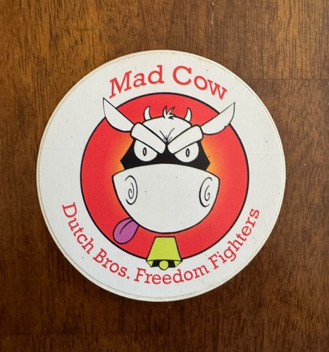 Dutch bros sticker mad - dutch,