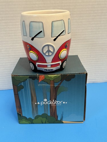 Red volkswagen bus camper - vw,
