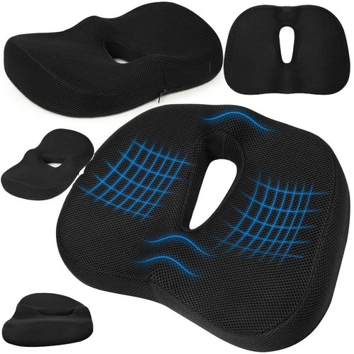 Black orthopaedic chair seat - orthopaedic,