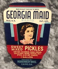 Sweet Pickle Label Vintage