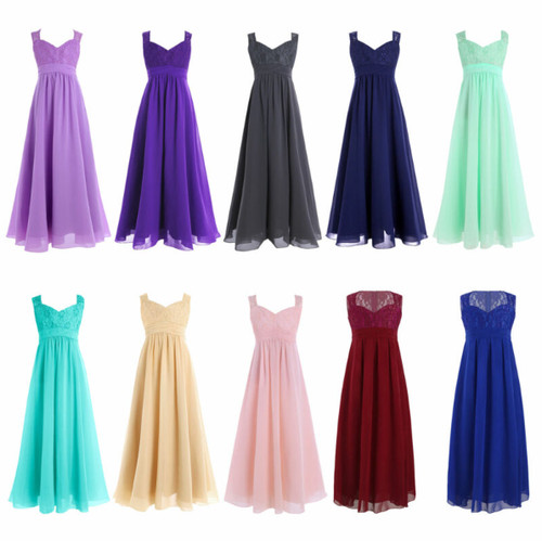 Girls chiffon long dress - girls,