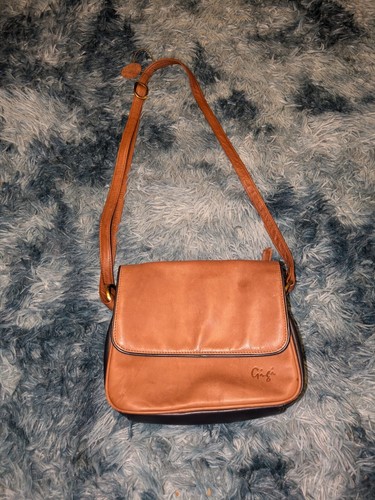 Gigi leather handbag brown - gigi,