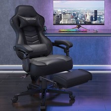 Computer Gaming Chair Ergonomic Executive Office Recliner Footrest Massage Home