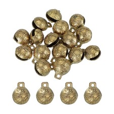 16 Pcs Vintage Mini Brass Bells, 20mm Bells for Crafts, Bronze