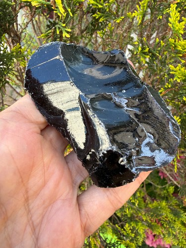 Black obsidian crystal - obsidian, healing