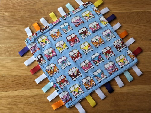 Campervan taggy blanket gift - campervan,