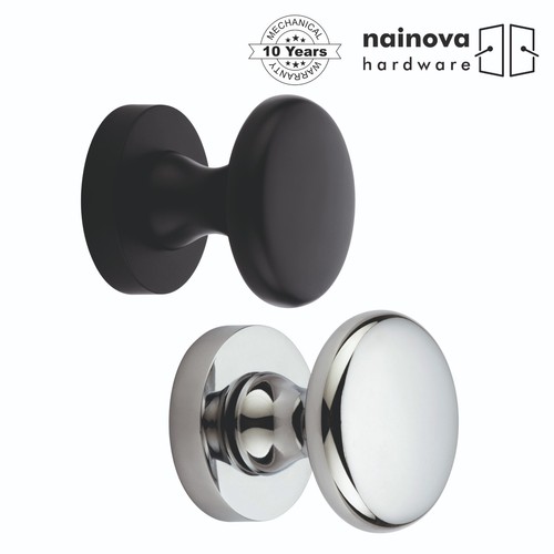 Internal door knob - on, rose