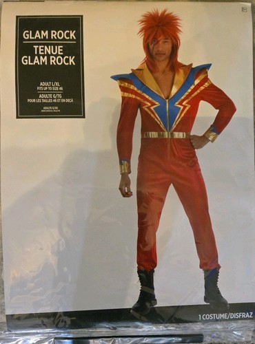 Glam rock jumpsuit adult - glam,