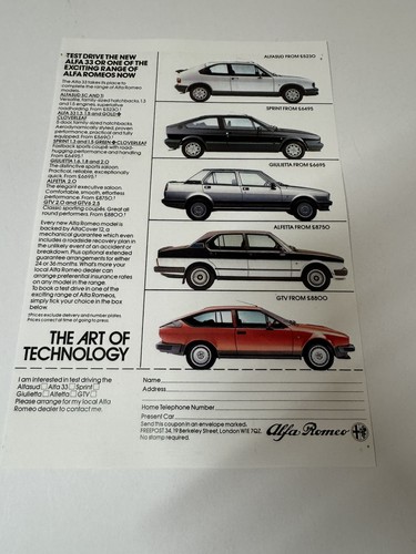 New print alfa romeo alfasud - new,