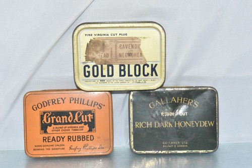 Vintage tobacco tins - vintage,