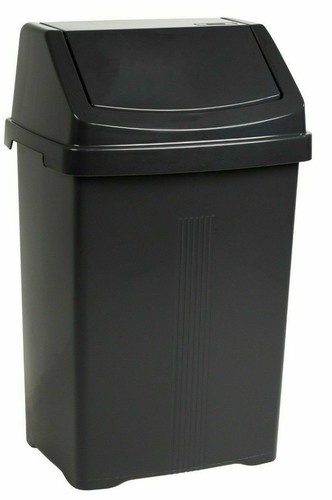 Plastic swing top waste bin - swing, 50