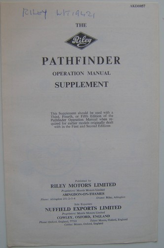 Riley pathfinder original - pathfinder,