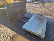 steel chequer plate panels with box section frame underneath