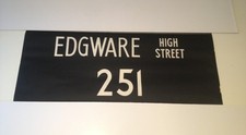 Routemaster Linen Bus Blind 1083 36"- Edgware High Street 251