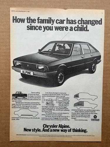 Chrysler alpine memorabilia - alpine,