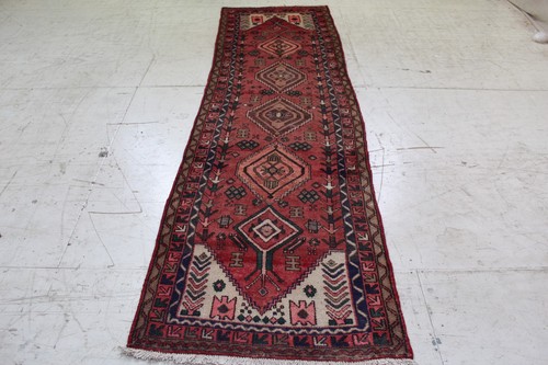 Handmade wool rug - handmade, red
