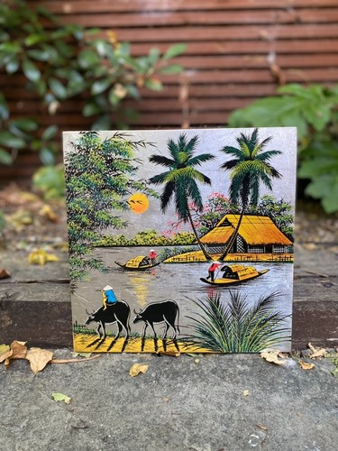 Vietnamese lacquer painting - lacquer,