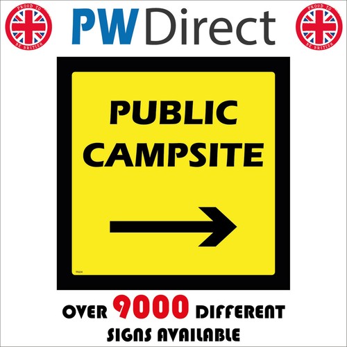 Sign public campsite - sign,