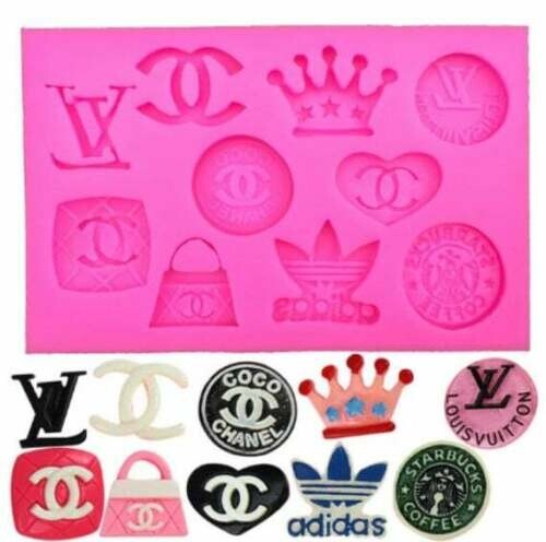 Fashion logo fondant silicone - fondant,