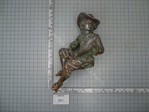 Big antique spelter clock - big,