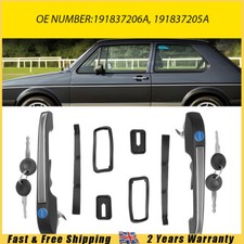 2PCS FOR VW GOLF POLO JETTA PASSAT B2 DOOR HANDLE FRONT DRIVER & PASSENGER SIDE