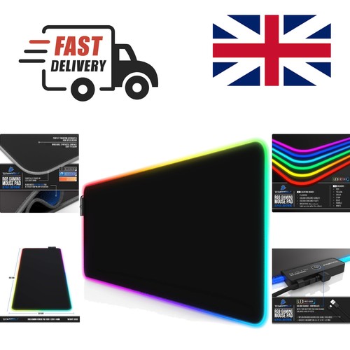 Illuminated gaming mouse mat - illuminated,