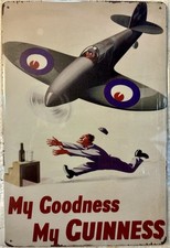 TIN SIGN 8x12 Guinness Beer