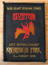 Original Vintage Rare Led Zeppelin Knebworth Park Patch 1979