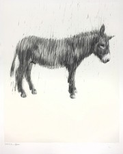 Charming Baker Uni Donkey  Signed Limited Edition Print Big Issue Charity