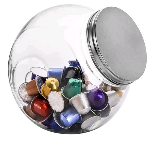 Candy glass jar with - candy,