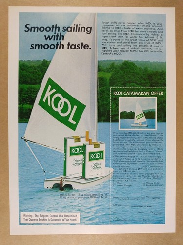 1976 kool cigarettes hobie - kool,