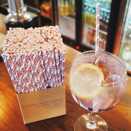 Union jack paper straws - paper,